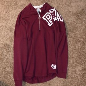 VS Pink burgundy hoodie